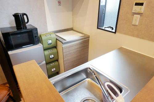 Dapur atau dapur kecil di YOUR ROOM 熊本駅