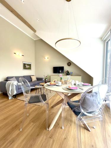 Χώρος καθιστικού στο Ferienwohnung Fernblick