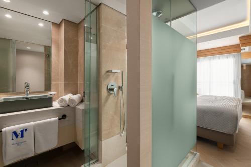 A bathroom at Mediterranean Hotel