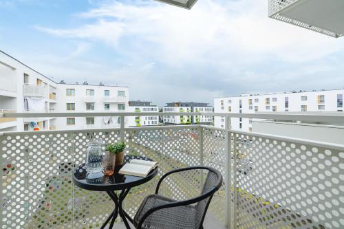 Balkón alebo terasa v ubytovaní Saska Blu Studios Premium by Noclegi Renters