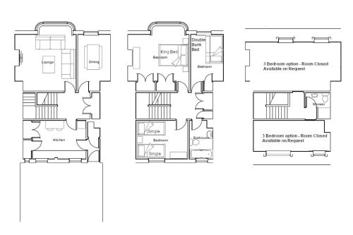Grundriss der Unterkunft Chic 3-Bed Hideaway Steps from Cromer Beach