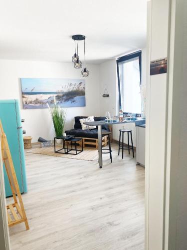 Χώρος καθιστικού στο Beach Appartement