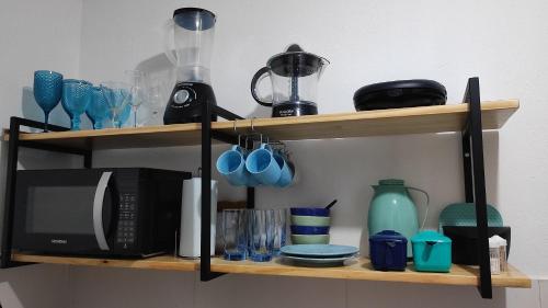 Kemudahan buat kopi dan teh di Pipa Céu Azul