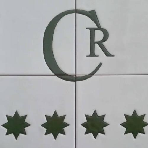 a sign for the russian federation with stars at Casa rural La calleja de las hurdes TRCC00555 in Sauceda