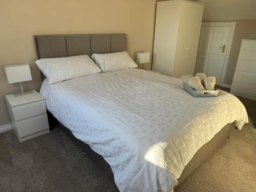 Postel nebo postele na pokoji v ubytování Drumslade Guest House