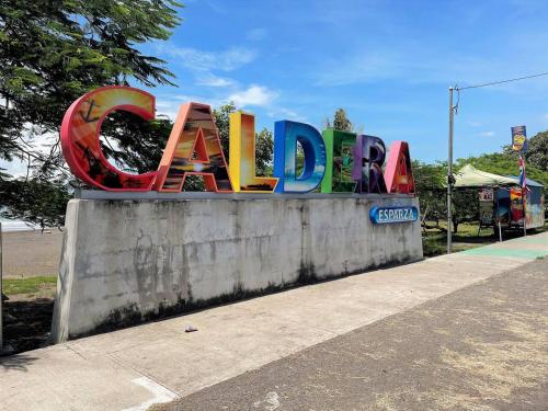 a sign for a park with the word spell at Relax at Pier Sands Casita#1 - Close to the Beach! in Puntarenas