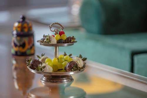 a plate of food on top of a table at Presidente InterContinental Puebla by IHG in Puebla