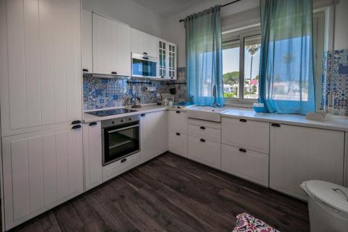 Η κουζίνα ή μικρή κουζίνα στο Villa Nisa Apartment Sea View