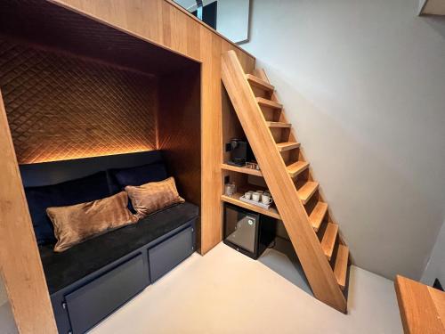 Кровать или кровати в номере Boat & Boost Amsterdam