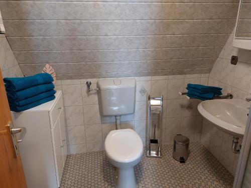 Kylpyhuone majoituspaikassa Chalet 32