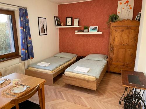 Postel nebo postele na pokoji v ubytování Apartment Garden