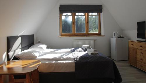 Postel nebo postele na pokoji v ubytování Willa Aniołówka