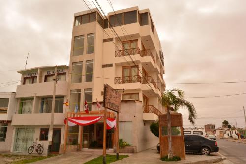 O edifício onde o hotel está situado