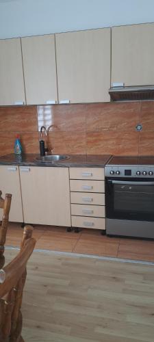 a kitchen with a stove and a sink at Gueshouse DaIris in Mostar