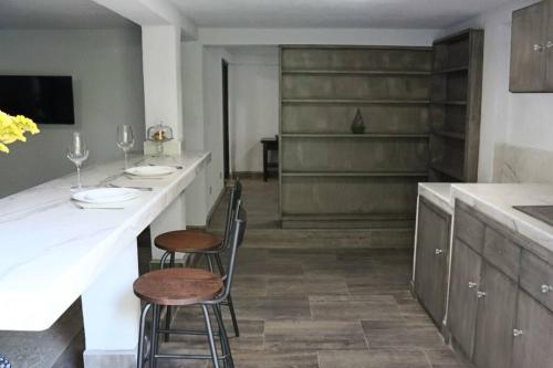 Kuchyň nebo kuchyňský kout v ubytování Casa Marcela