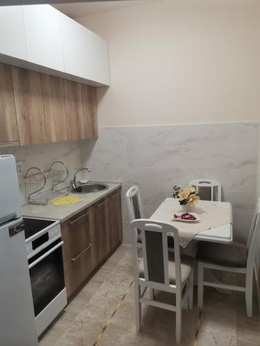 Kuchyň nebo kuchyňský kout v ubytování Stan na Dan Obrenovac