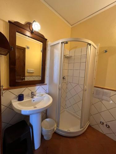 Ένα μπάνιο στο Villa Quiete