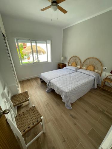 Voodi või voodid majutusasutuse Chalet SAO PAULO cerca de la playa toas