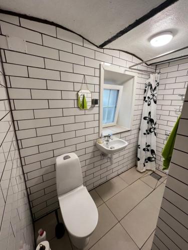 Koupelna v ubytování Billund-BnB ApS