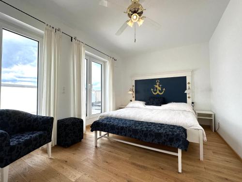 Postel nebo postele na pokoji v ubytování Anker Penthouse