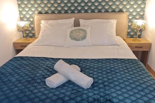 Кровать или кровати в номере Le green parc, Libourne Hypercentre, Netflix, Clim
