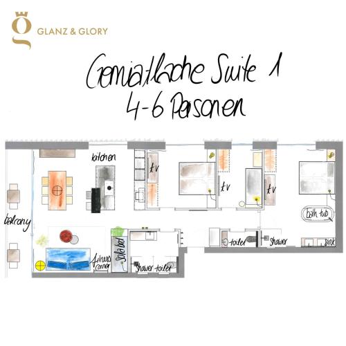 Κάτοψη του Glanz & Glory Appartements Längenfeld