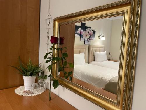 Katil atau katil-katil dalam bilik di Villa Regina - Spokojna okolica - 100 metrów od lasu - blisko szpitala