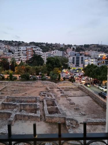 a view of the ruins of the amphitheater at HEIRESS Hotel in Sarandë