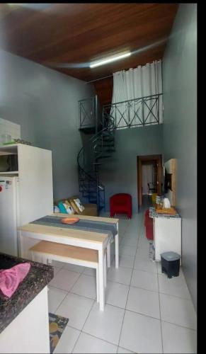 Dapur atau dapur kecil di FLATS MONTE CASTELO GRAVATÁ MELHOR LOCALIZAÇÃo