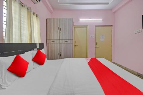 Katil atau katil-katil dalam bilik di OYO Flagship Anu prime suites