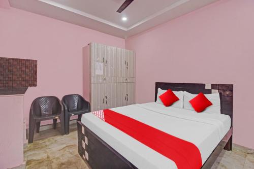 Katil atau katil-katil dalam bilik di OYO Flagship Anu prime suites