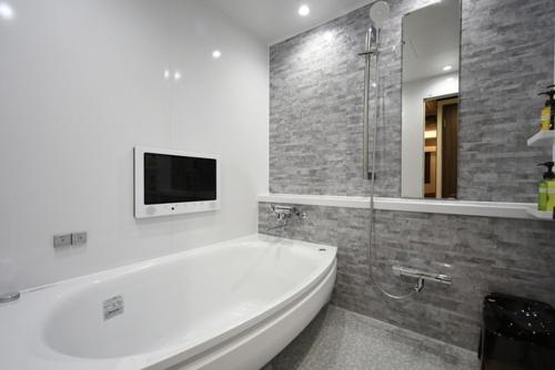 Ett badrum på Hotel BaliBali ANNEX 五反田