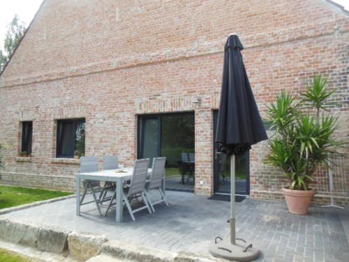 Un patio o zona al aire libre en Schöne Scheune Lünow