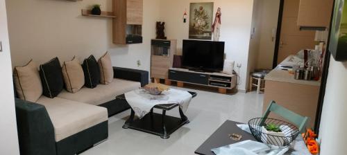 TV a/nebo společenská místnost v ubytování Andromache's Cozy Home close to Meteora - Trikala
