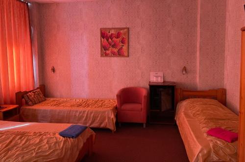 Letto o letti in una camera di Airport Szálló