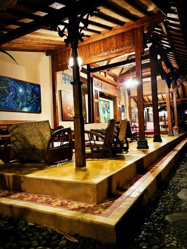 Гостиная зона в Bedhot Homestay