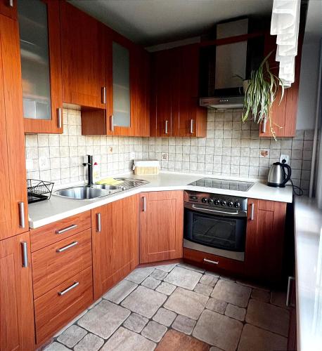 Η κουζίνα ή μικρή κουζίνα στο Apartament Sanna