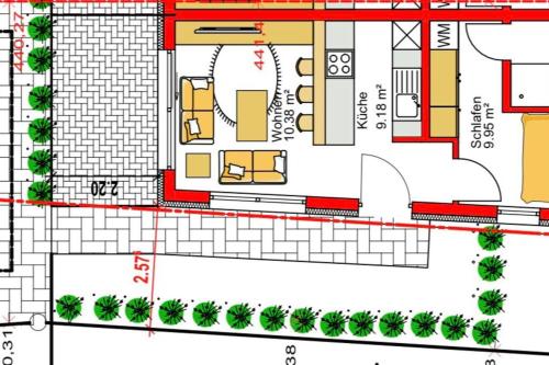 a floor plan of a building at Apartment Bellalegna in Geislingen an der Steige