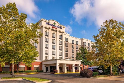 a rendering of the front of a hotel at SpringHill Suites by Marriott Norfolk Virginia Beach in Virginia Beach