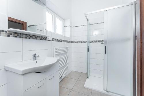 Bilik mandi di Apartmán Riegrovo náměstí
