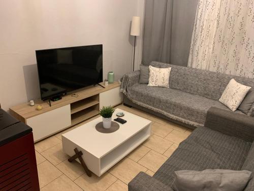 Svetainės erdvė apgyvendinimo įstaigoje Apartment Stefos