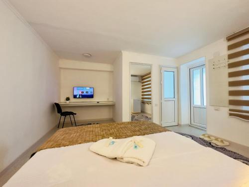 Cama o camas de una habitación en ABS Guest House Osh