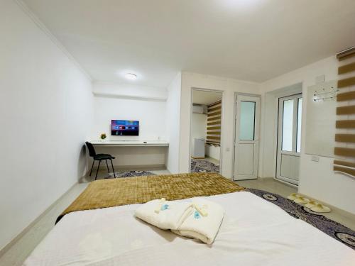 Cama o camas de una habitación en ABS Guest House Osh