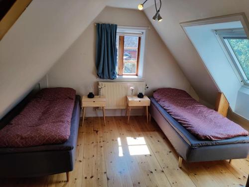 Posezení v ubytování Stuga i natursköna mittskåne