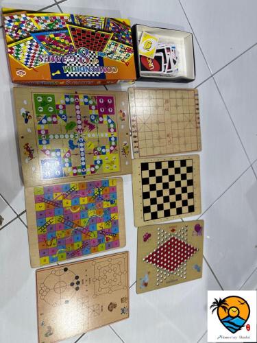 two boxes of lego games on a table at ZZZ HOMESTAY SKUDAI in Skudai