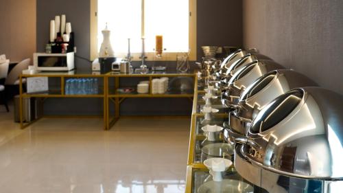 Dapur atau dapur kecil di سماية للشقق الفندقية