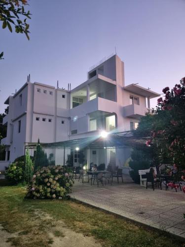 Bygningen som pensionatet ligger i