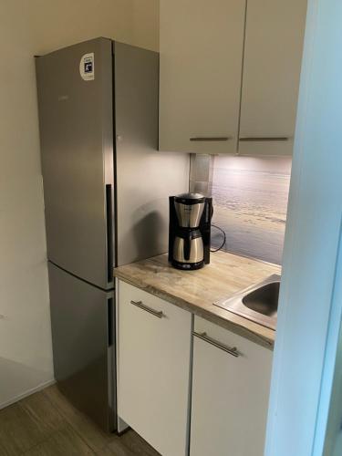 Kuchyň nebo kuchyňský kout v ubytování Ferienwohnung Lieblingsplatz