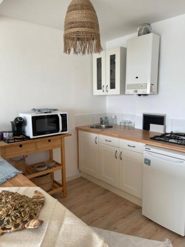 Η κουζίνα ή μικρή κουζίνα στο Appartement vue mer