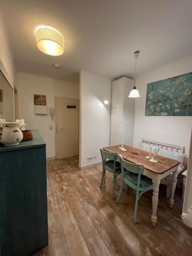Dapur atau dapur kecil di Gästeträume Im Viertel